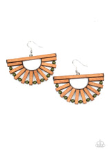 Load image into Gallery viewer, Wooden Wonderland Green Earrings
