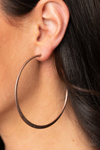 Load image into Gallery viewer, Flat Spin Copper Hoop Earrings
