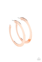 Load image into Gallery viewer, The Inside Track Copper Hoop Earrings
