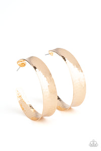 Fearlessly Flared Gold Hoop Earrings