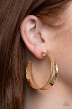 Load image into Gallery viewer, Fearlessly Flared Gold Hoop Earrings
