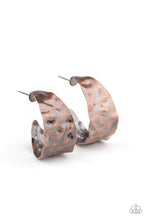 Load image into Gallery viewer, Put Your Best Face Forward Copper Hoop Earrings
