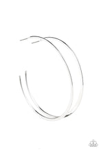 Load image into Gallery viewer, Don&#39;t Lose Your Edge Silver Hoop Earrings
