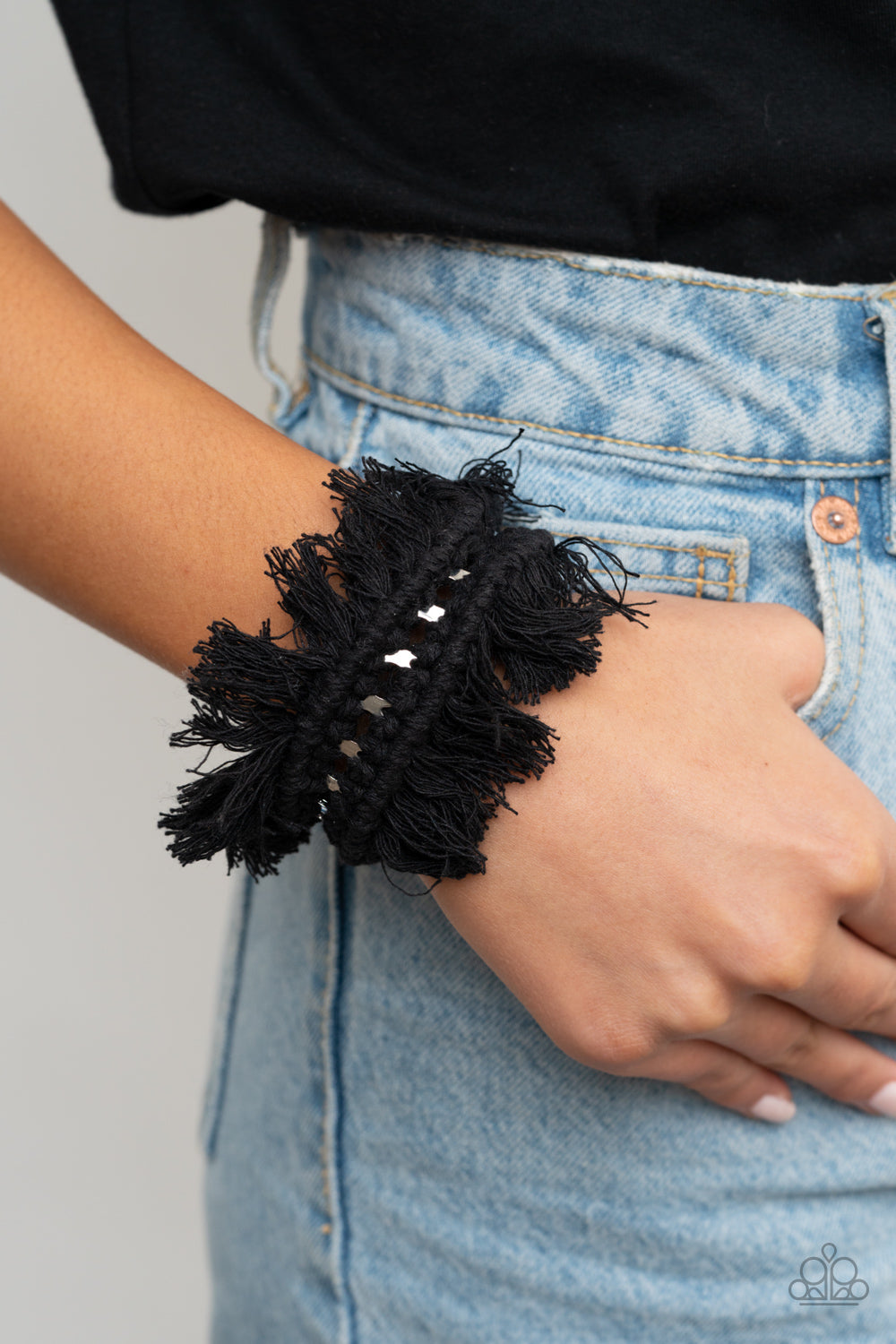 Homespun Hardware Black Bracelet