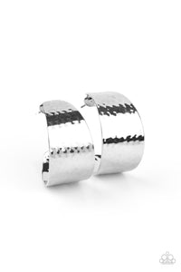 Flatten The Curve Silver Earrings
