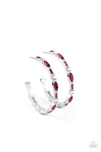 Load image into Gallery viewer, There Goes The Neighborhood Pink Hoop Earrings
