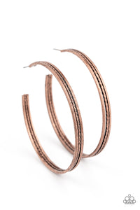 Midtown Marvel Copper Hoop Earrings