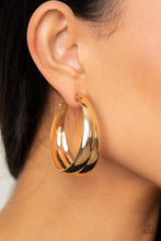 Load image into Gallery viewer, Colossal Curves Gold Hoop Earrings
