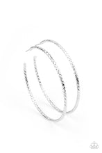 Load image into Gallery viewer, Pump Up The Volume Silver Hoops
