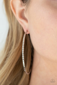 Voluptuous Volume Silver Hoop