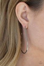 Load image into Gallery viewer, City Curves Silver Hoop Earrings
