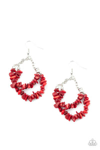 Rainbow Rock Gardens Red Earrings