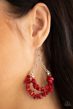 Load image into Gallery viewer, Rainbow Rock Gardens Red Earrings
