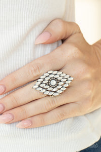 Incandescently Irresistible White Ring