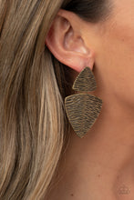 Load image into Gallery viewer, Primal Factors Brass Post Earrings
