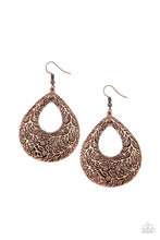 Load image into Gallery viewer, Flirtatiously Flourishing Copper Earrings
