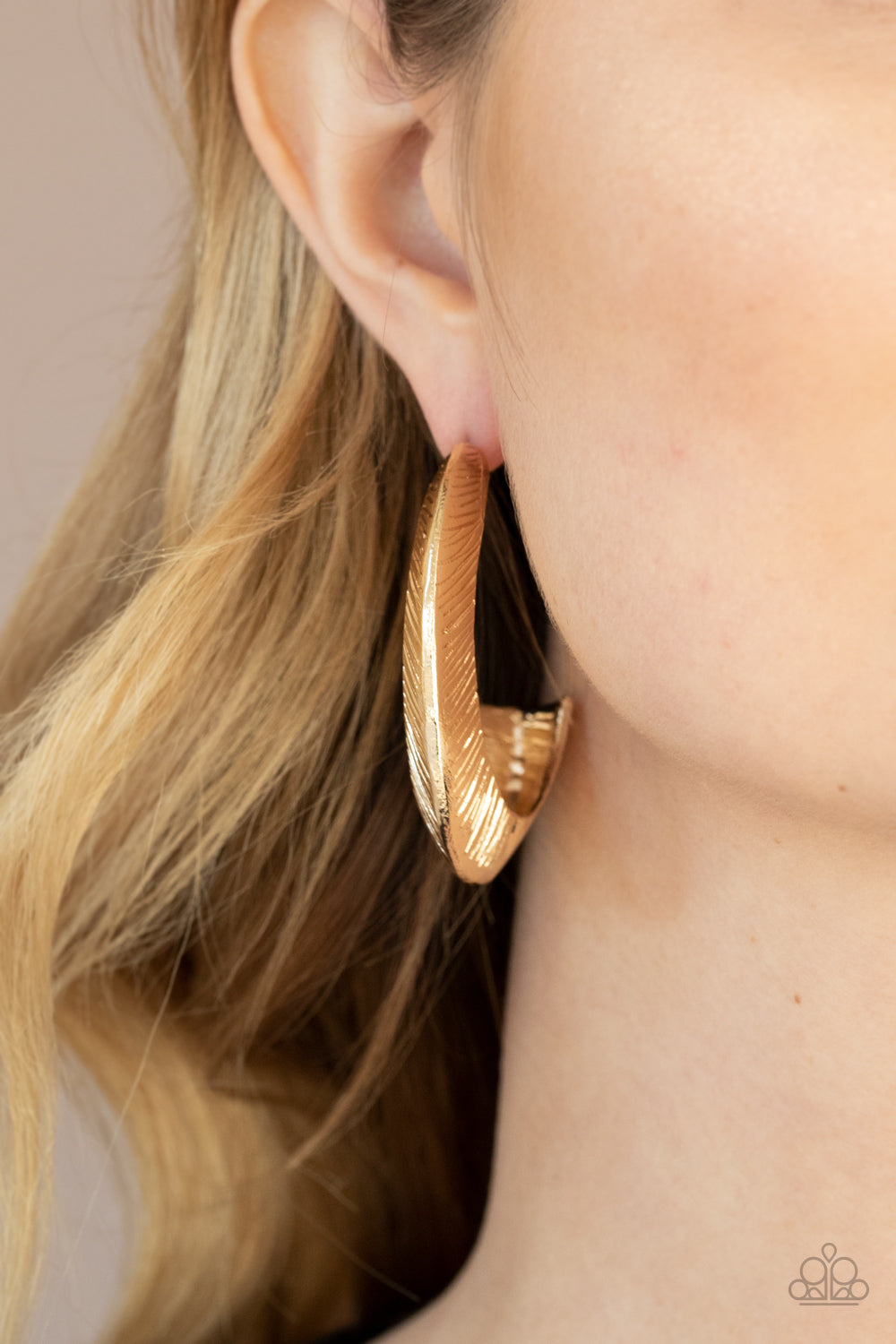 I Double FLARE You Gold Hoop Earrings