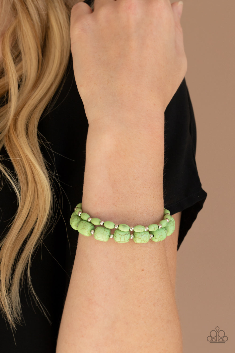 Colorfully Country Green Bracelet