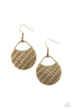 Load image into Gallery viewer, I&#39;m Sensing A Pattern Here Brass Earrings

