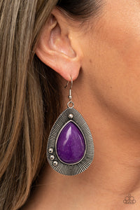 Western Fantasy Purple Earrings