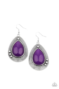 Western Fantasy Purple Earrings