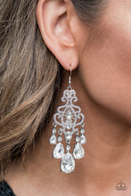 Load image into Gallery viewer, Queen Of All Things Sparkly White Earrings
