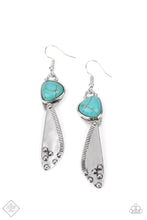 Load image into Gallery viewer, Green-Going Goddess Blue Earrings
