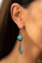 Load image into Gallery viewer, Green-Going Goddess Blue Earrings
