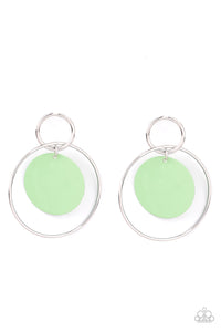 POP, Look and Listen Green Post Earrings