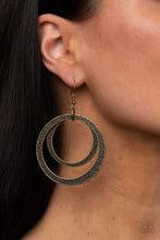 Load image into Gallery viewer, Rounded Out Brass Earrings
