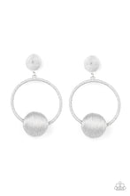 Load image into Gallery viewer, Social Sphere Silver Post Earrings
