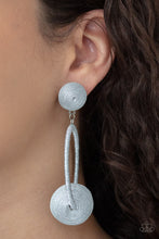 Load image into Gallery viewer, Social Sphere Silver Post Earrings
