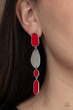 Load image into Gallery viewer, Deco By Design Red Post Earrings
