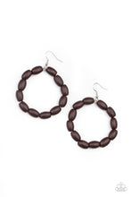 Load image into Gallery viewer, Living The WOOD Life Brown Earrings
