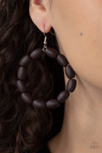 Load image into Gallery viewer, Living The WOOD Life Brown Earrings
