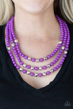 Load image into Gallery viewer, Staycation All I Ever Wanted Purple Necklace
