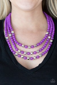 Staycation All I Ever Wanted Purple Necklace