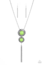 Load image into Gallery viewer, Abstract Artistry Green Necklace
