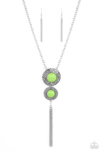 Abstract Artistry Green Necklace