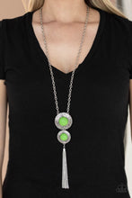 Load image into Gallery viewer, Abstract Artistry Green Necklace
