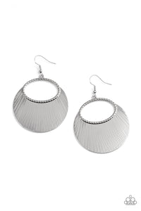 Fan Girl Glam Silver Earrings