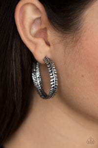 Laurel Gardens Silver Hoop Earring