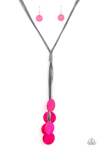 Tidal Tassels Pink Necklace