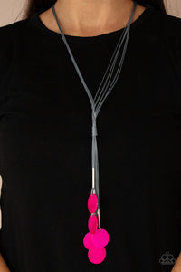 Tidal Tassels Pink Necklace