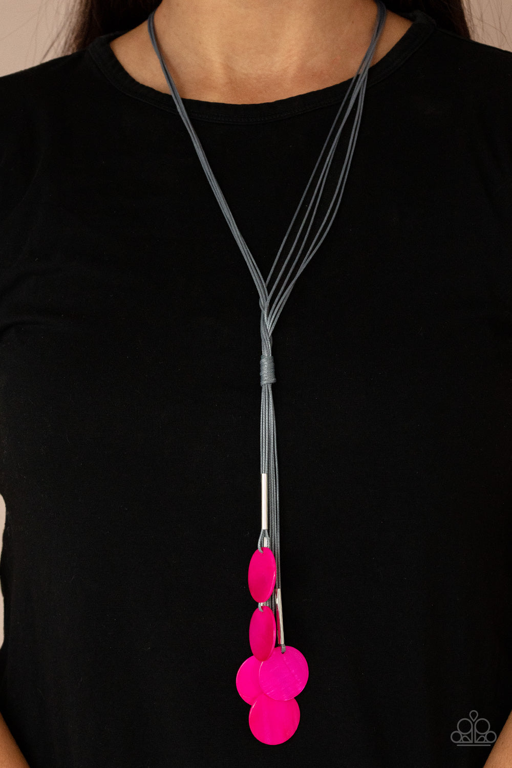 Tidal Tassels Pink Necklace