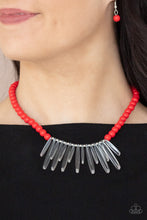 Load image into Gallery viewer, Icy Intimidation Red Necklace
