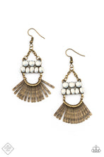 Load image into Gallery viewer, A FLARE For Fierceness Brass Earrings
