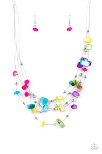 Prismatic Pebbles Multi Necklace