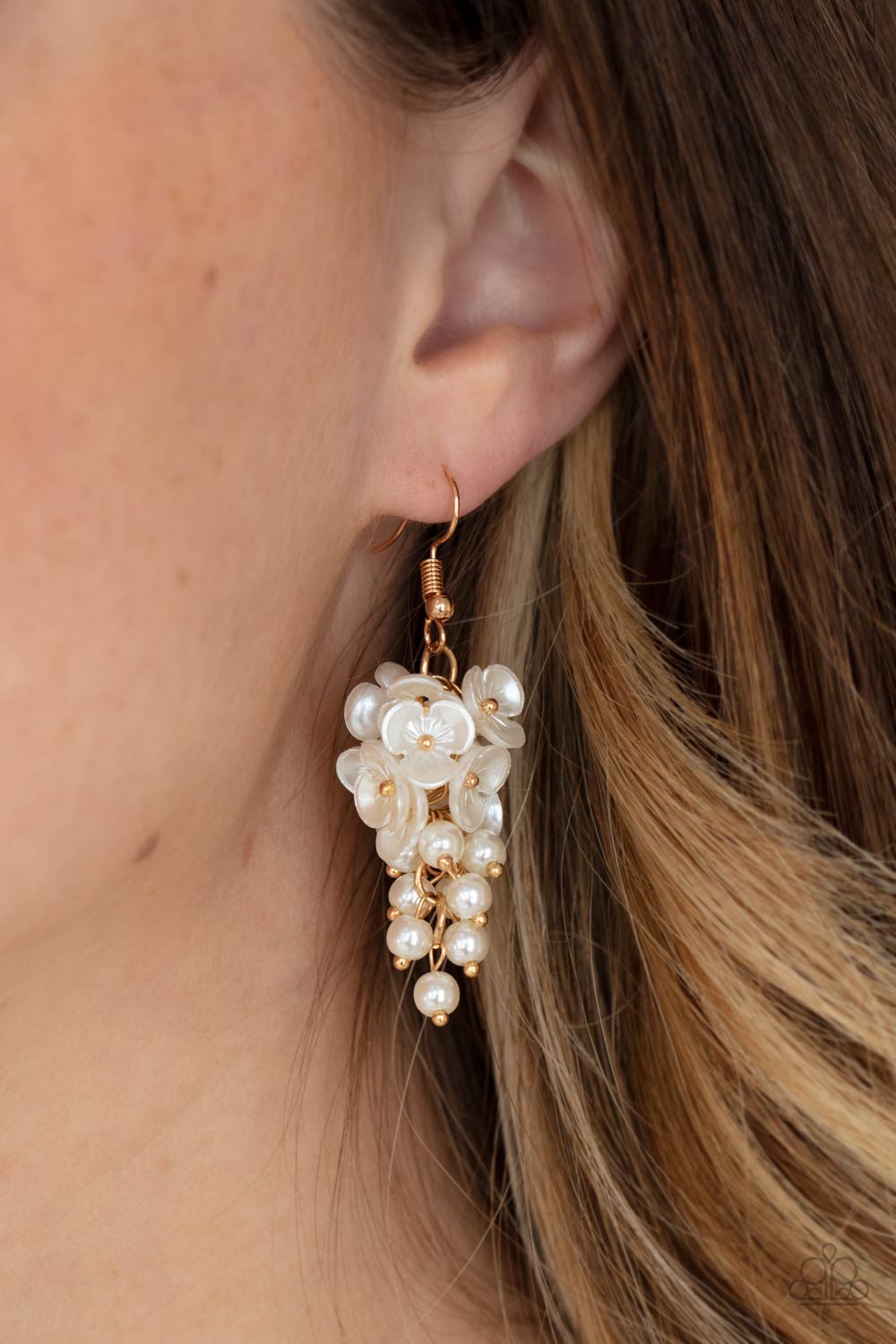 Bountiful Bouquets Gold Earrings