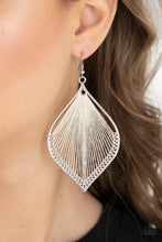 Load image into Gallery viewer, String Theory White Earrings

